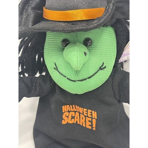 Galerie Rapping Witch Plush Stuffed Toy 10” w/ Sound Works “Halloween Scare!” - Picture 6 of 8